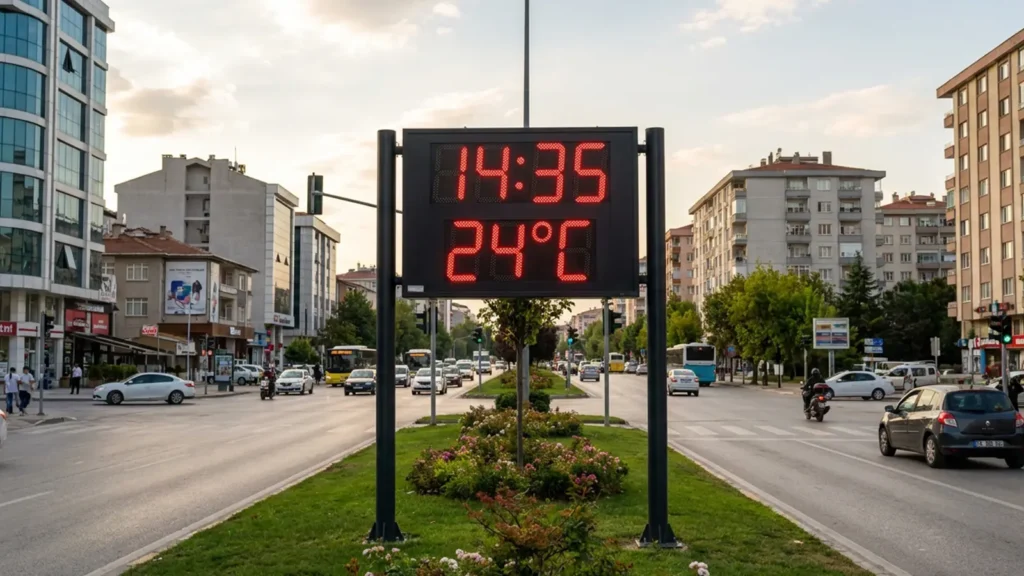 Saat ve Derece Gösteren LED Tabela Sistemleri